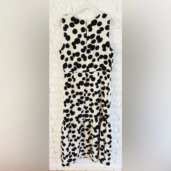 Who What Wear Black and Cream Midi Sundress - Picture 5 of 5